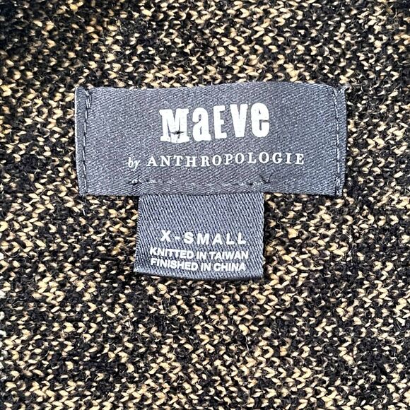 Maeve | Elinore Short Sleeve Animal Print Wool Blend Sweater | XS - Picture 7 of 9